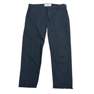 Frank‎ & Eileen Wicklow Chino Womens Size 8 Black Wash Pants Cotton Casual